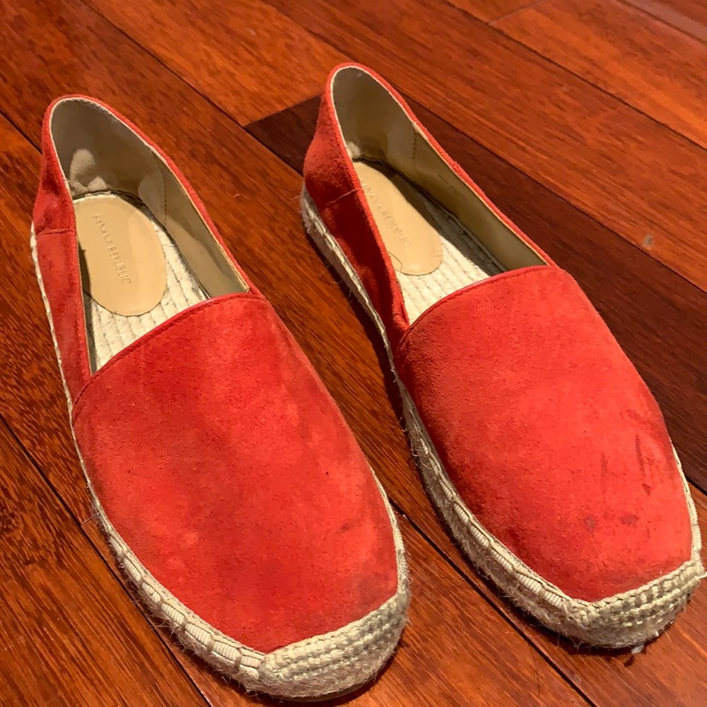Red espadrilles